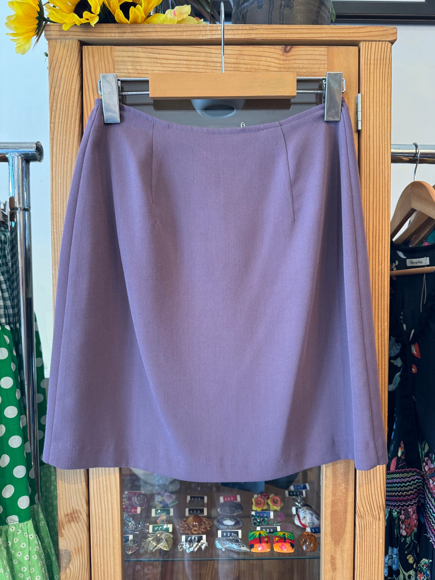 1990s Button Front Mini Skirt