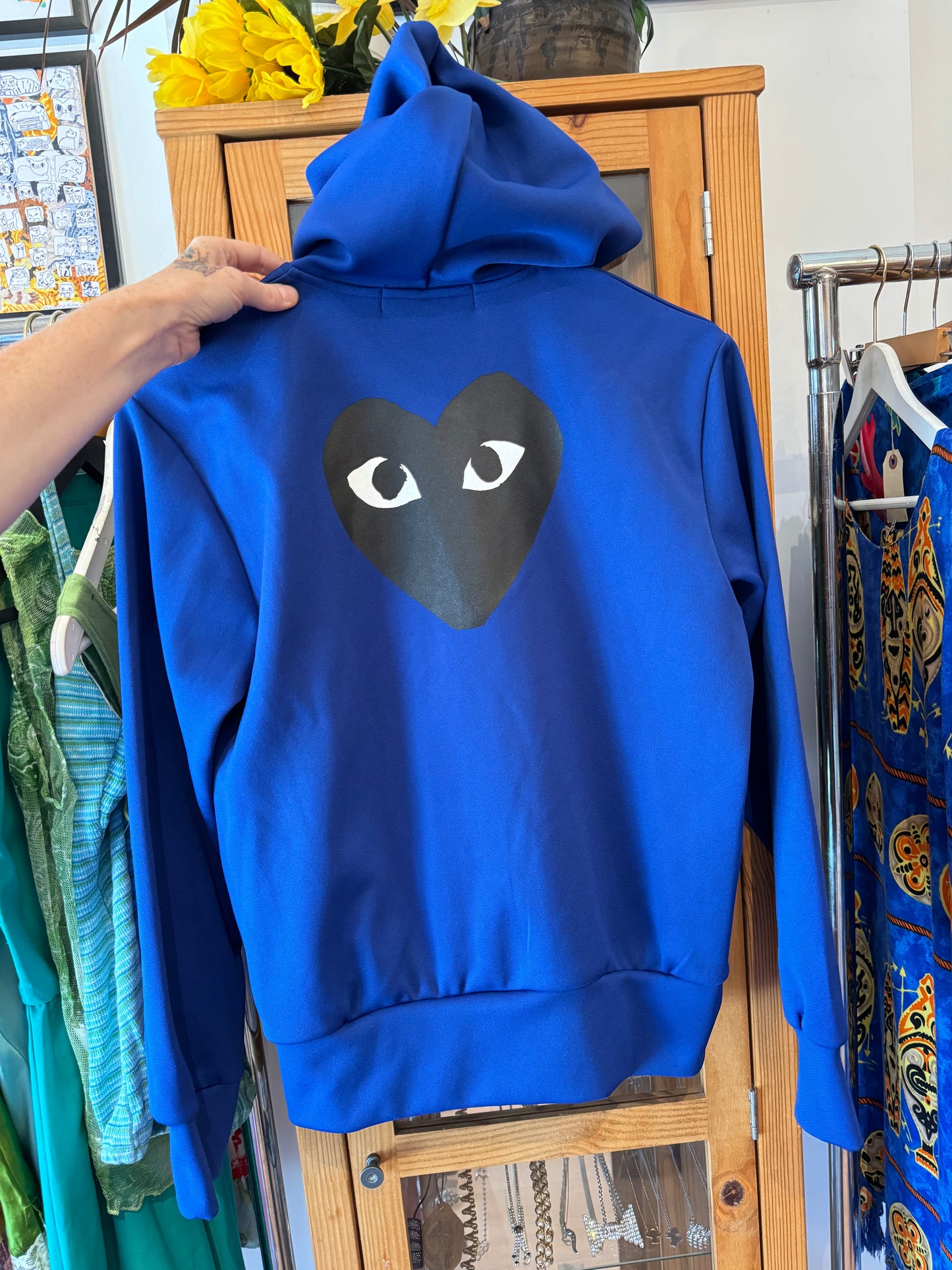 Comme Des Garcons Contemporary Zip-Up Hoodie