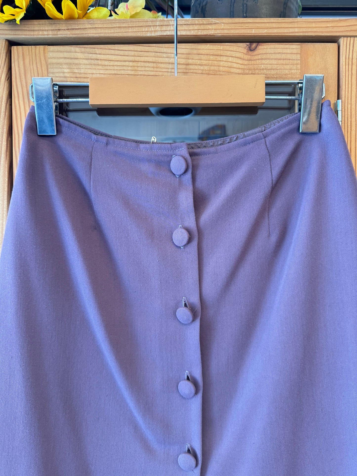 1990s Button Front Mini Skirt