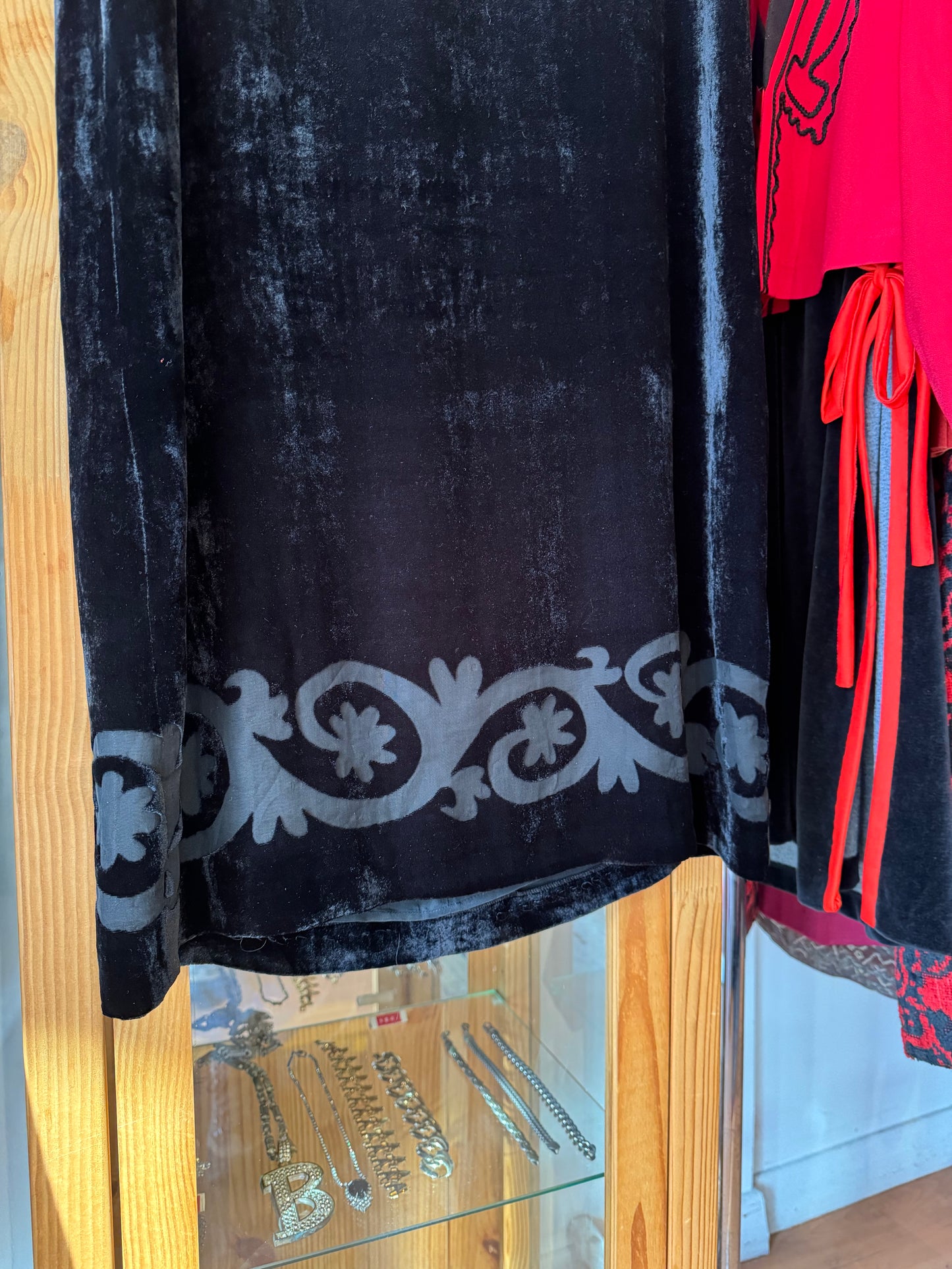 Y2K Max Mara Velvet Shift Dress