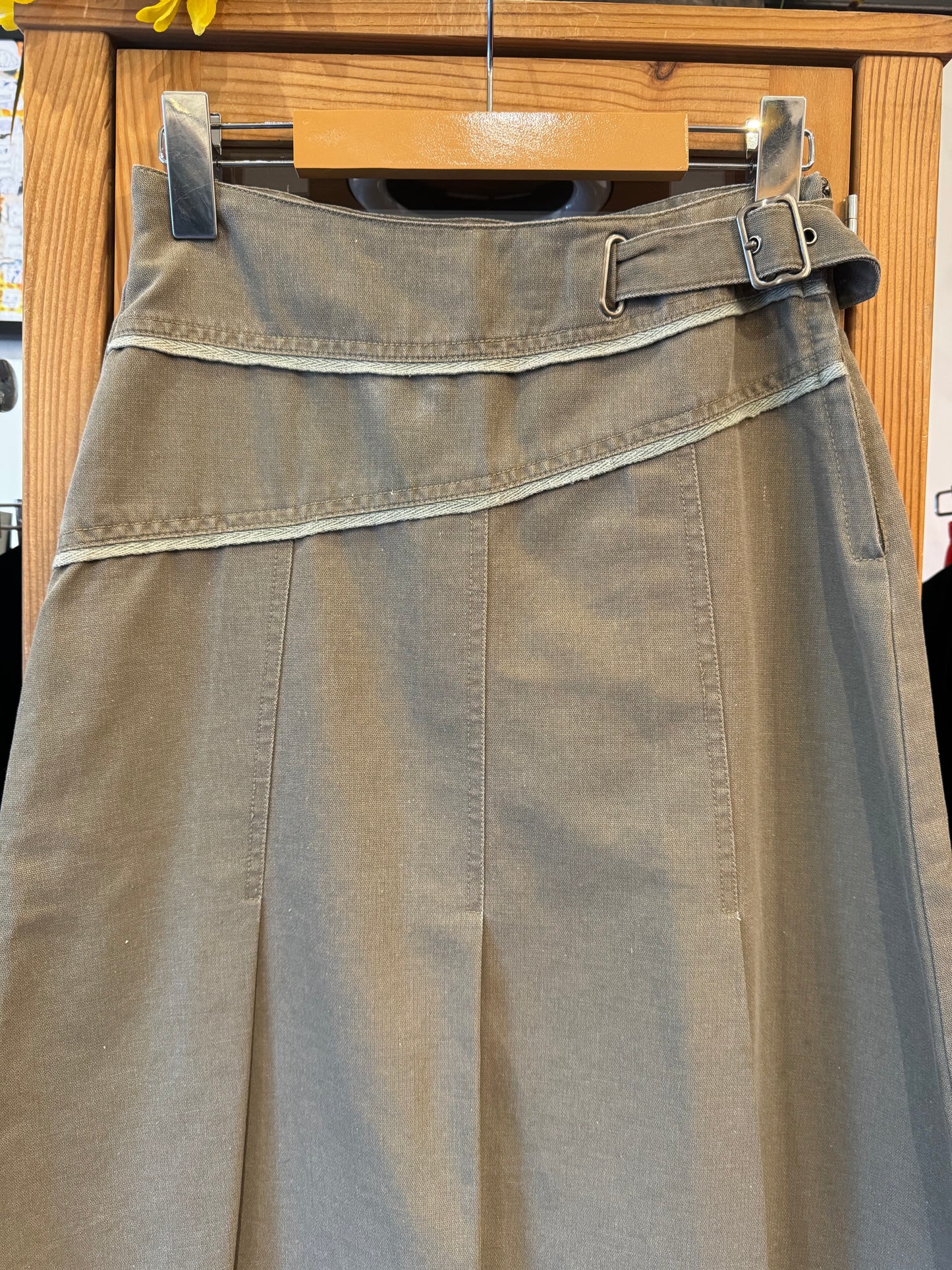 Y2K Belted A-Line Skirt