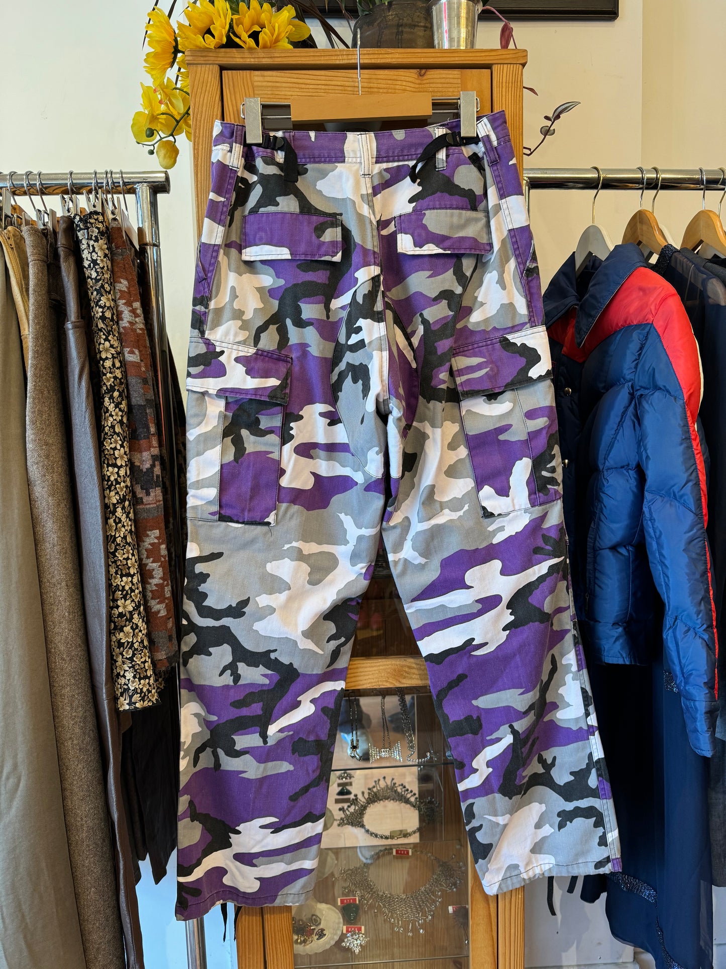 Contemporary Purple Cammo Trousers