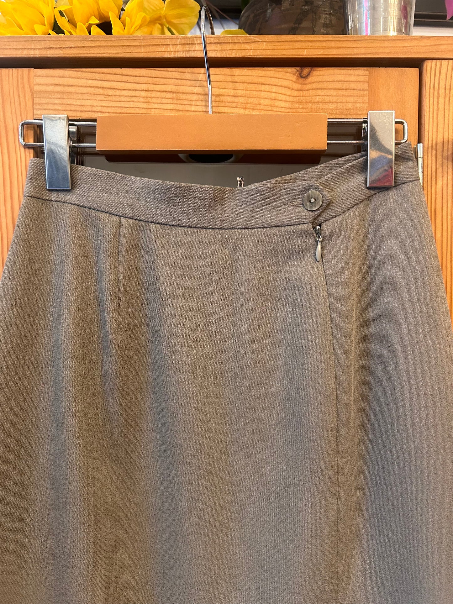 1990s Skirt with Pleating Detail