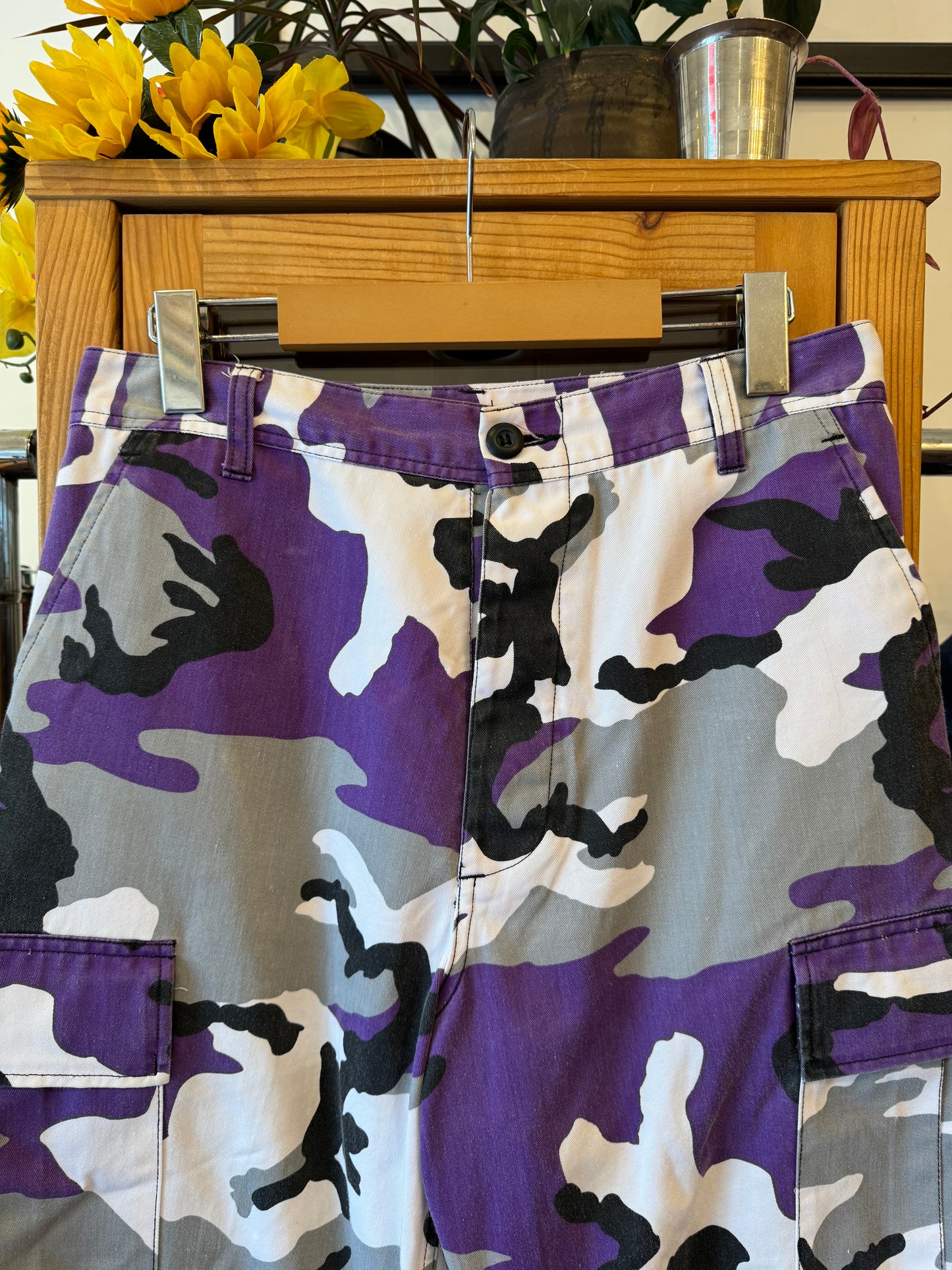 Contemporary Purple Cammo Trousers