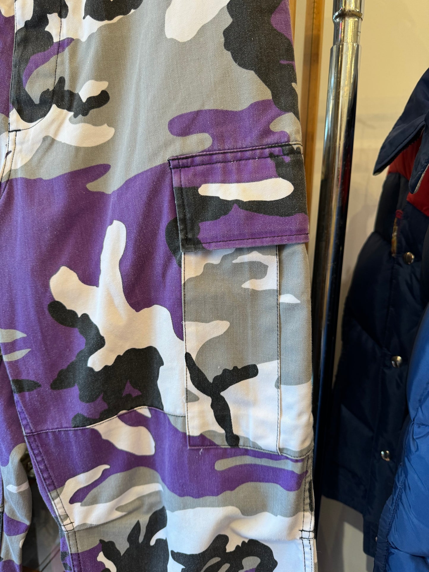 Contemporary Purple Cammo Trousers