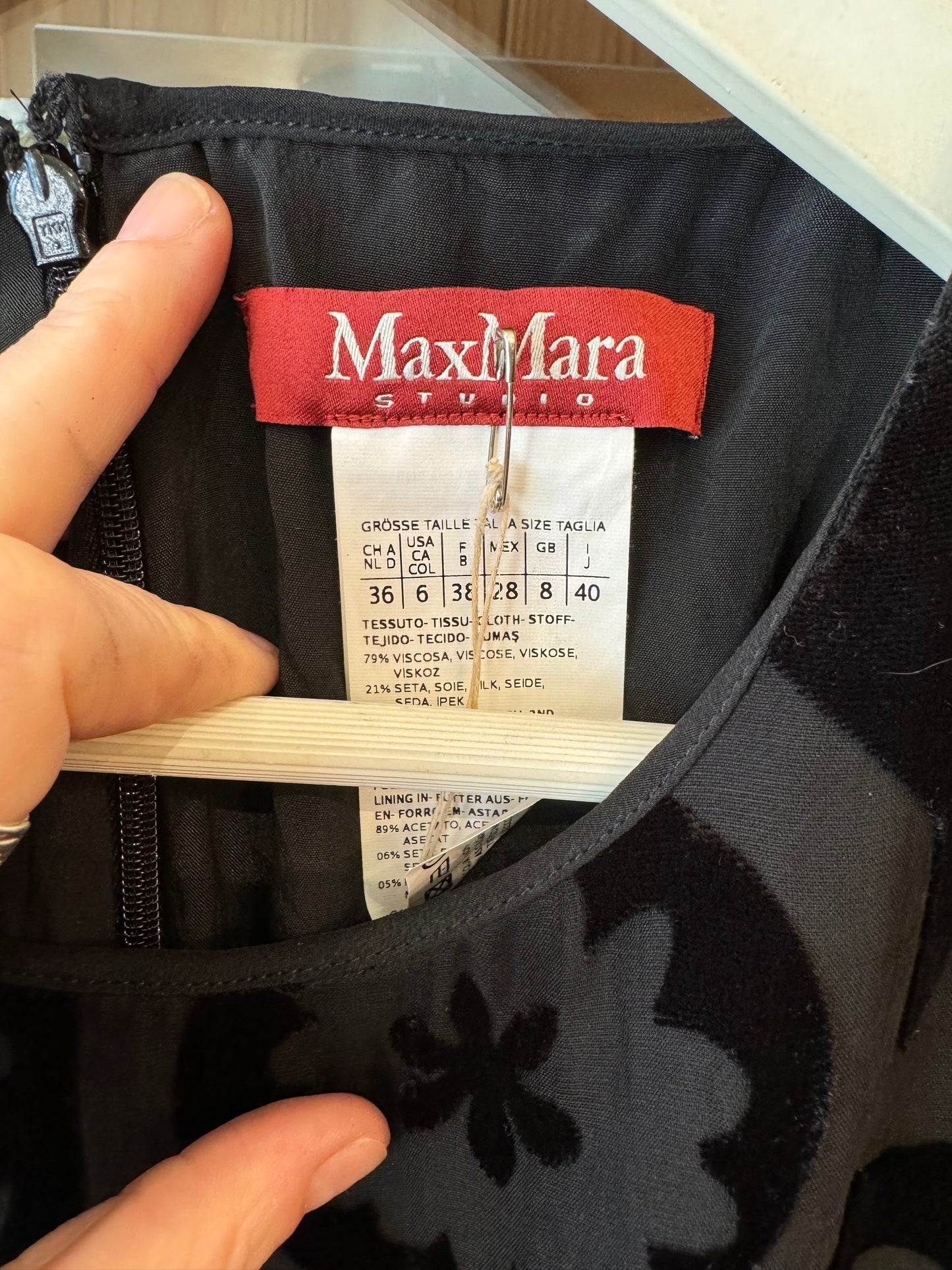 Y2K Max Mara Velvet Shift Dress