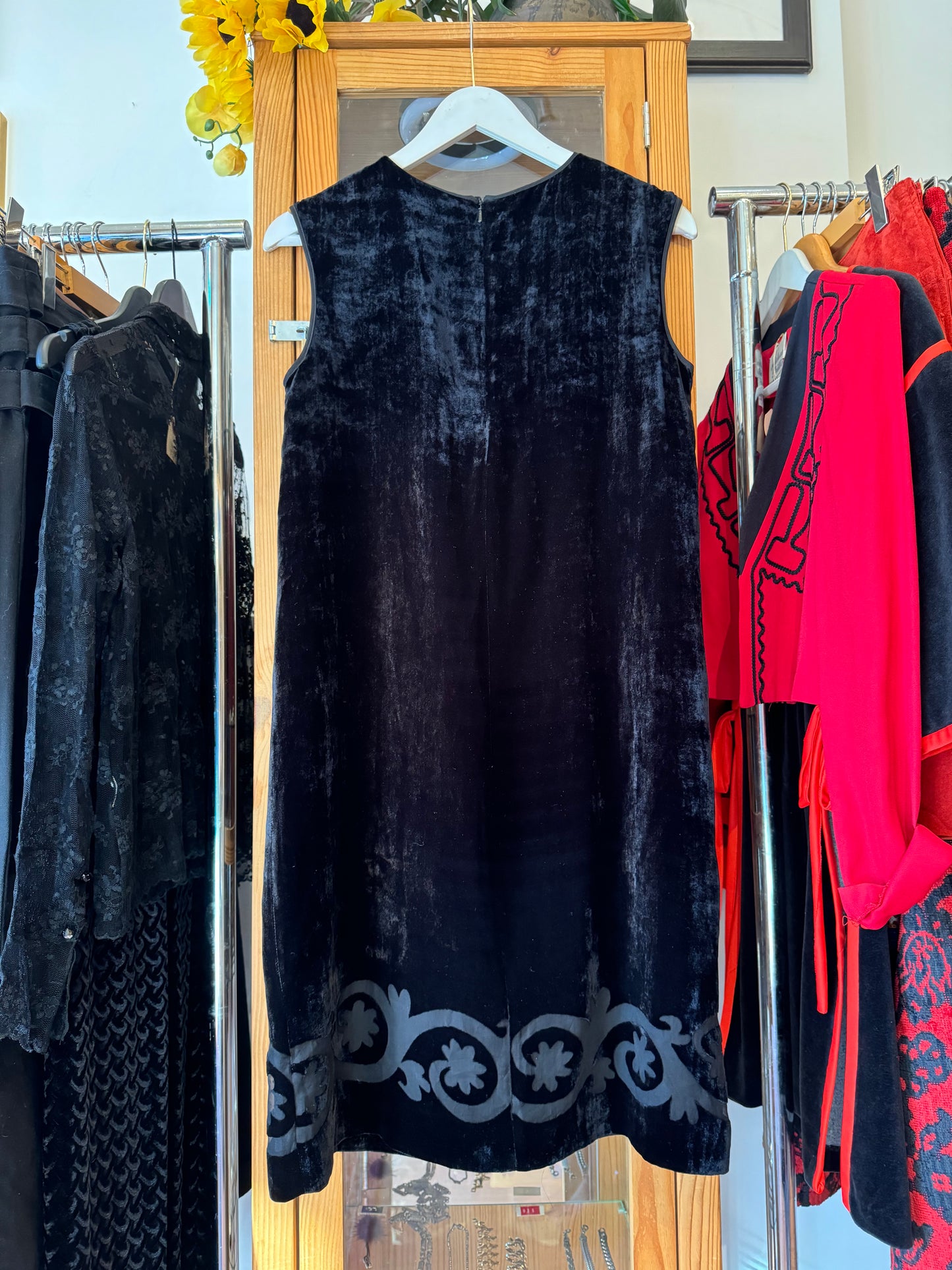 Y2K Max Mara Velvet Shift Dress