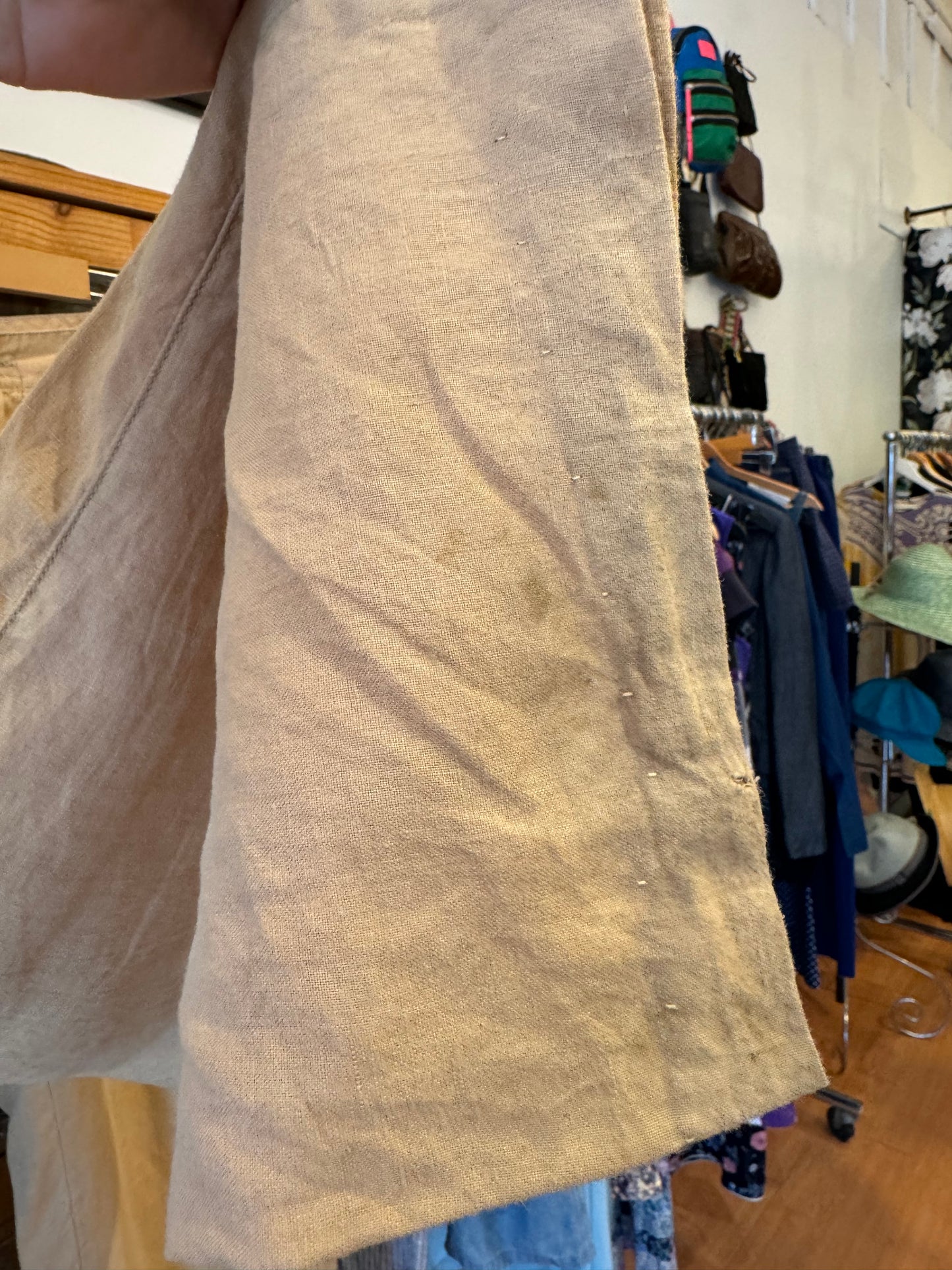 Y2K Wide Leg Linen Trousers