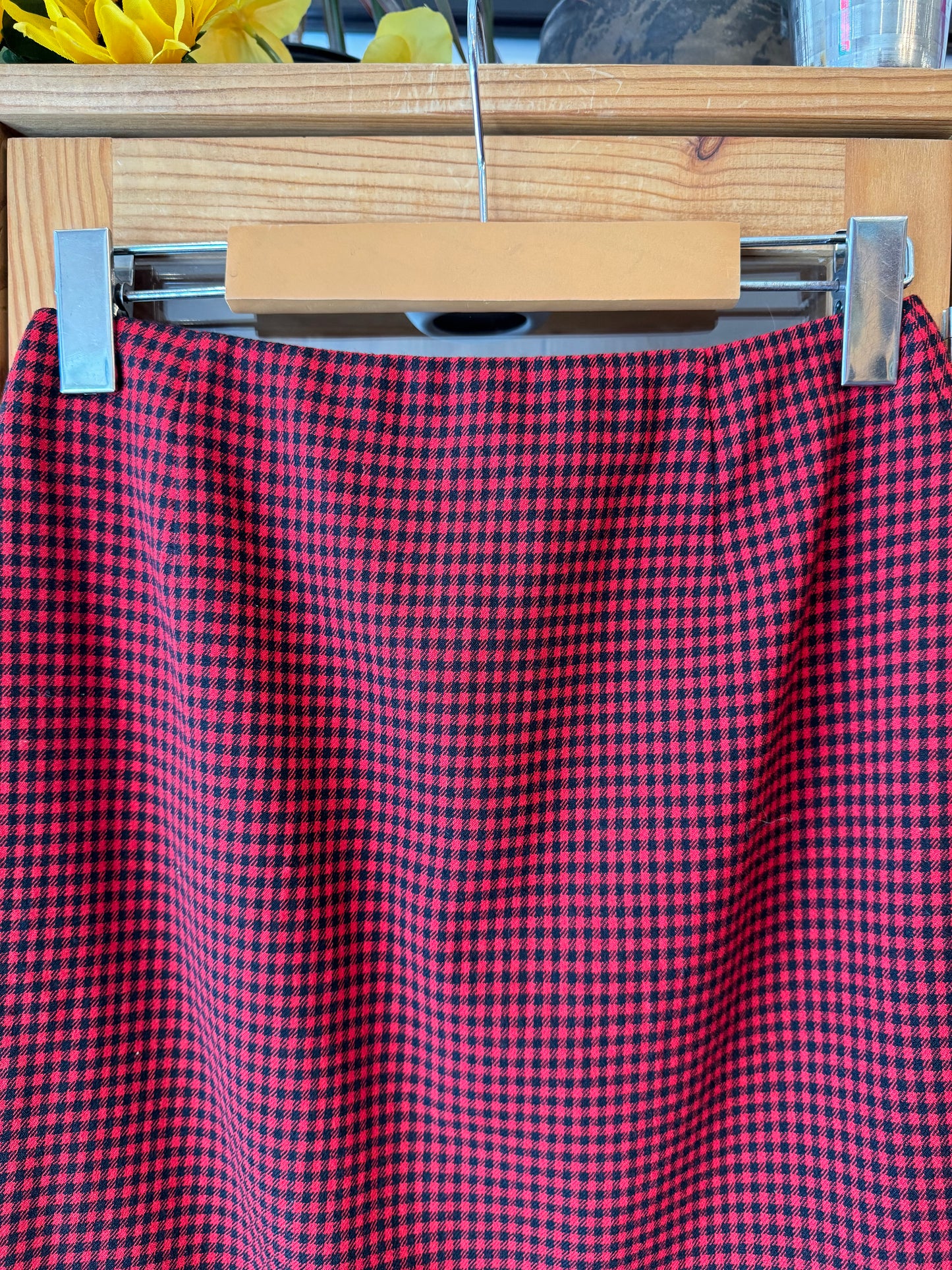 1990s Checkered Mini Skirt