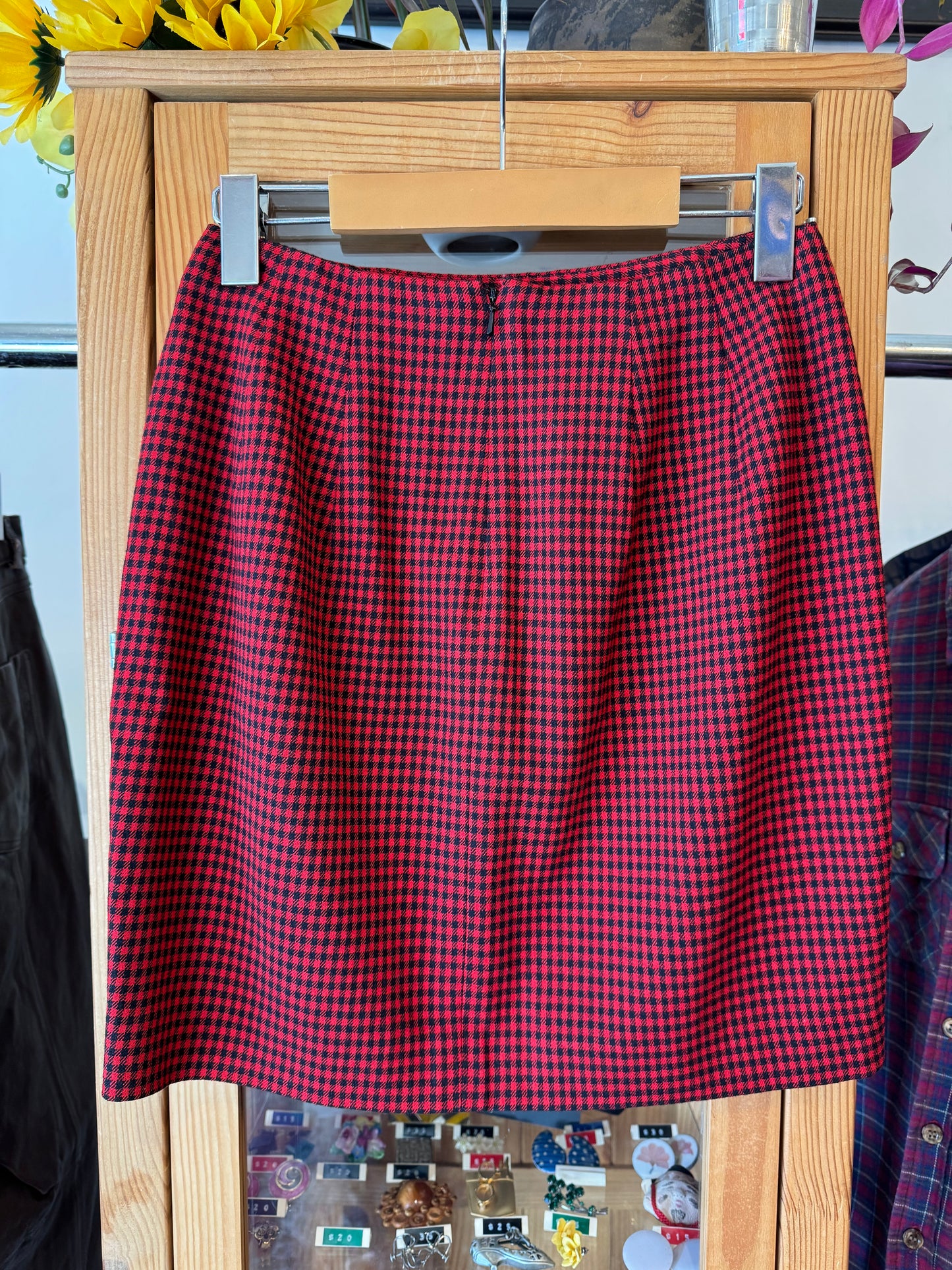 1990s Checkered Mini Skirt