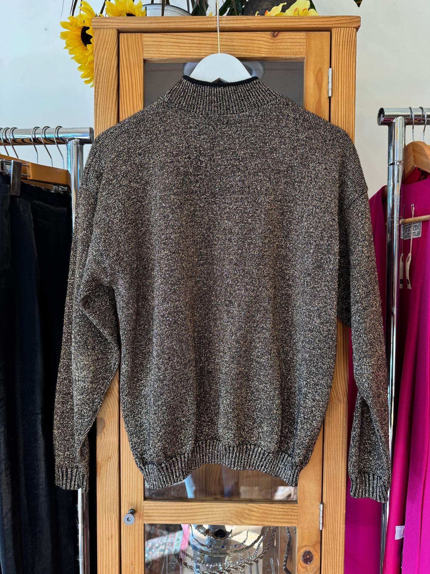 1980s Metallic Knit Sweater