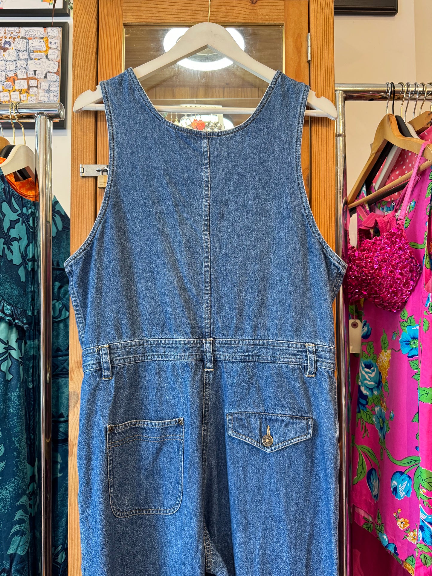 1990s Liz Claiborne Denim Overalls