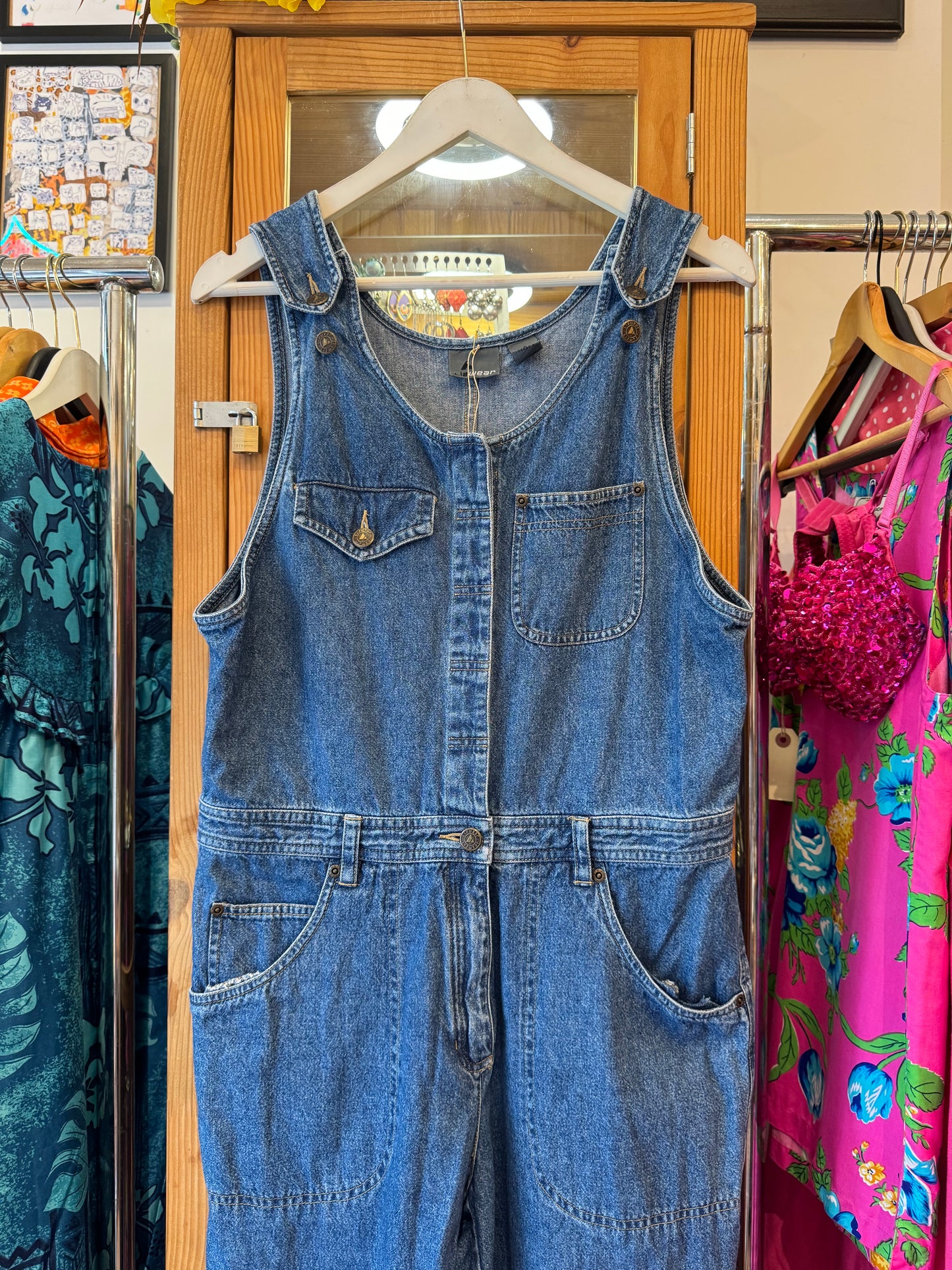 1990s Liz Claiborne Denim Overalls