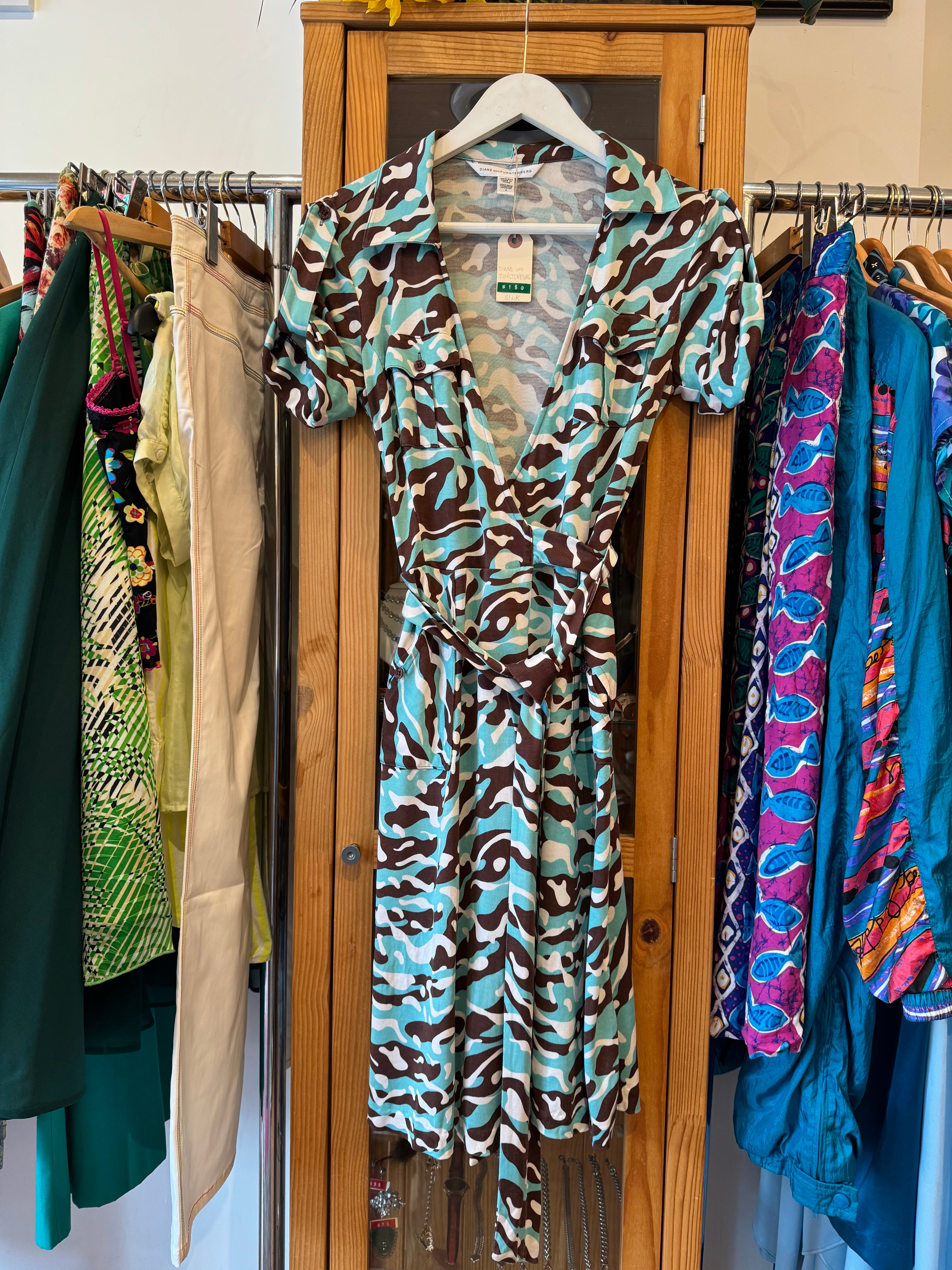 On sale Diane Von Furstenberg Vintage Silk Dress