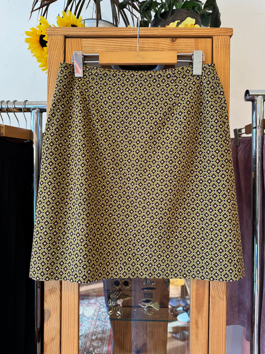 1990s Geometric Pattern Skirt (M)