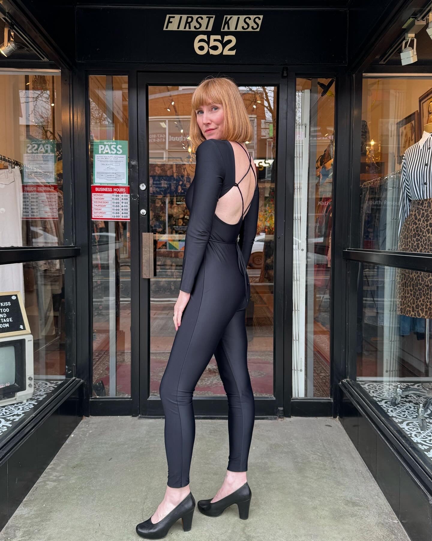 Contemporary Spandex Lace-up Bodysuit