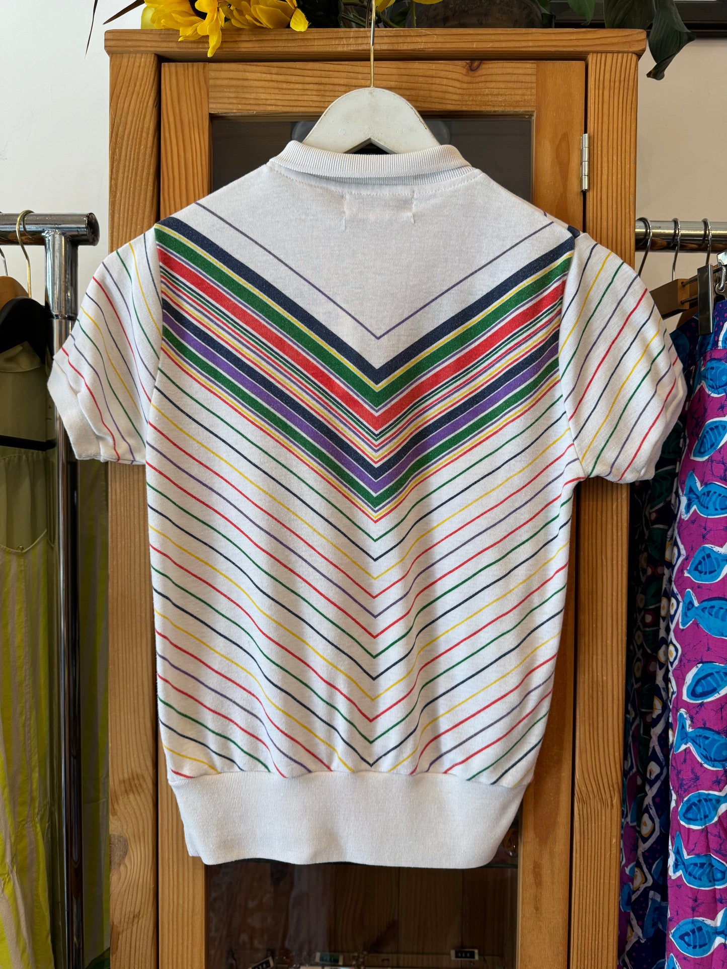 1980s Chevron Striped T-Shirt