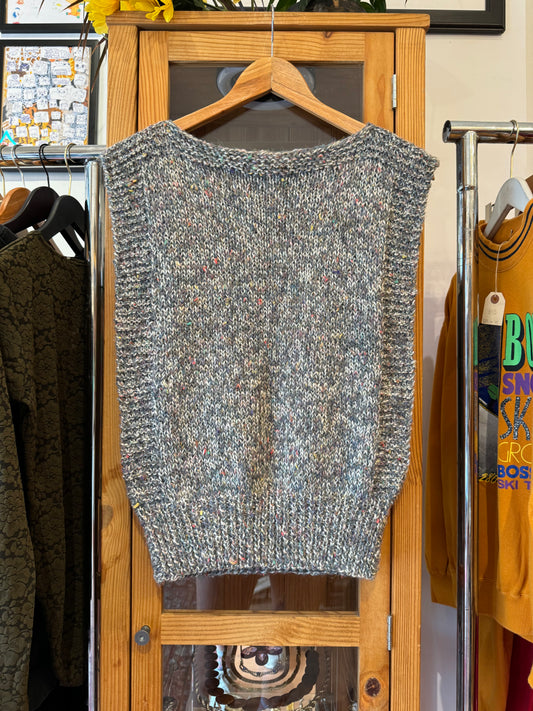 1980s Hand Knit Vest  (M)