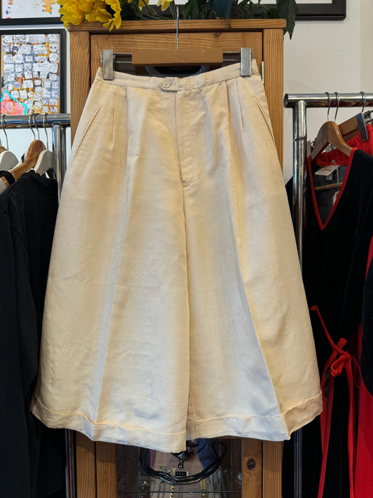 1970s Ivory Silk Culottes (S)