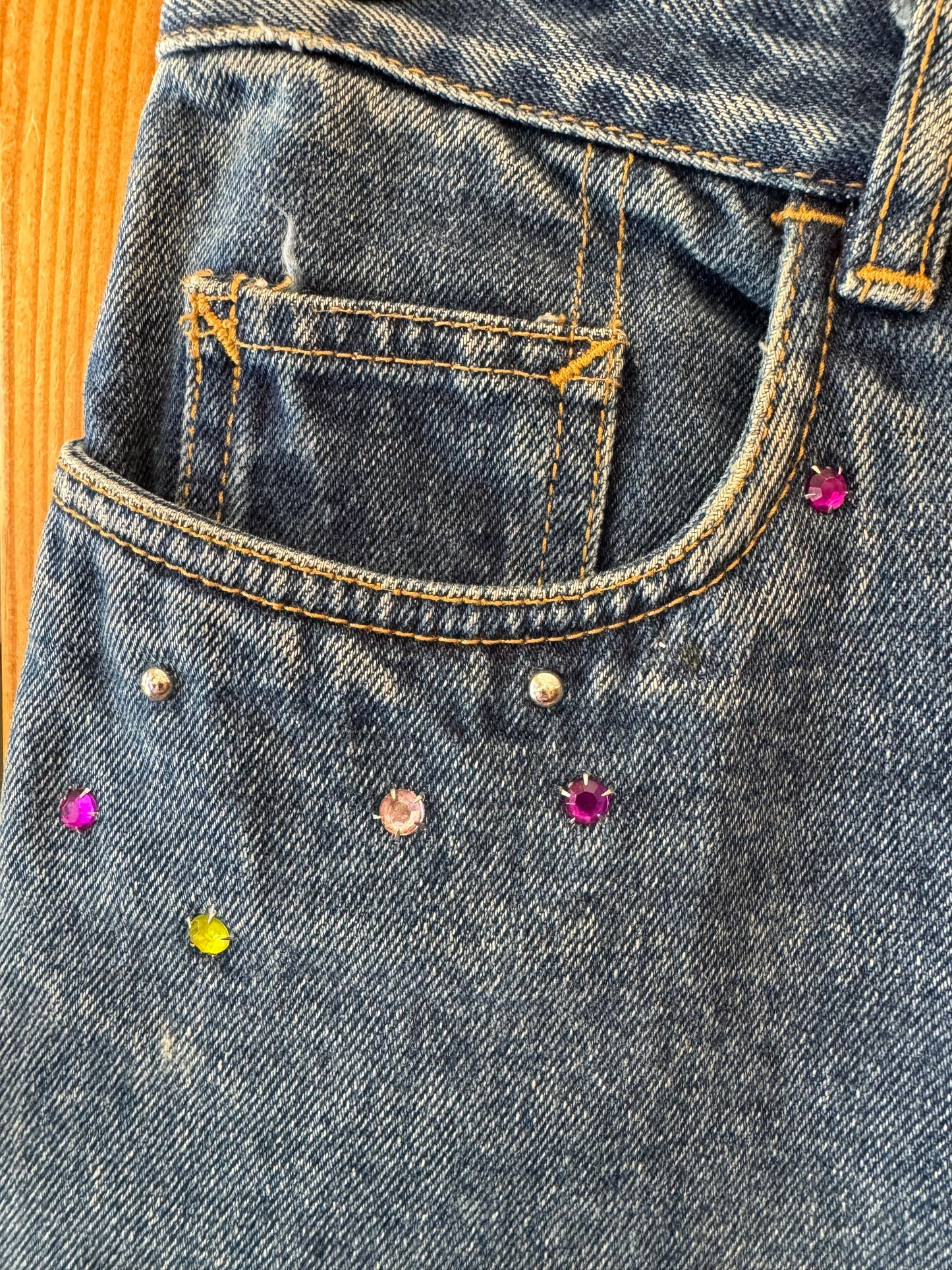 1980s Embroidered Jeans