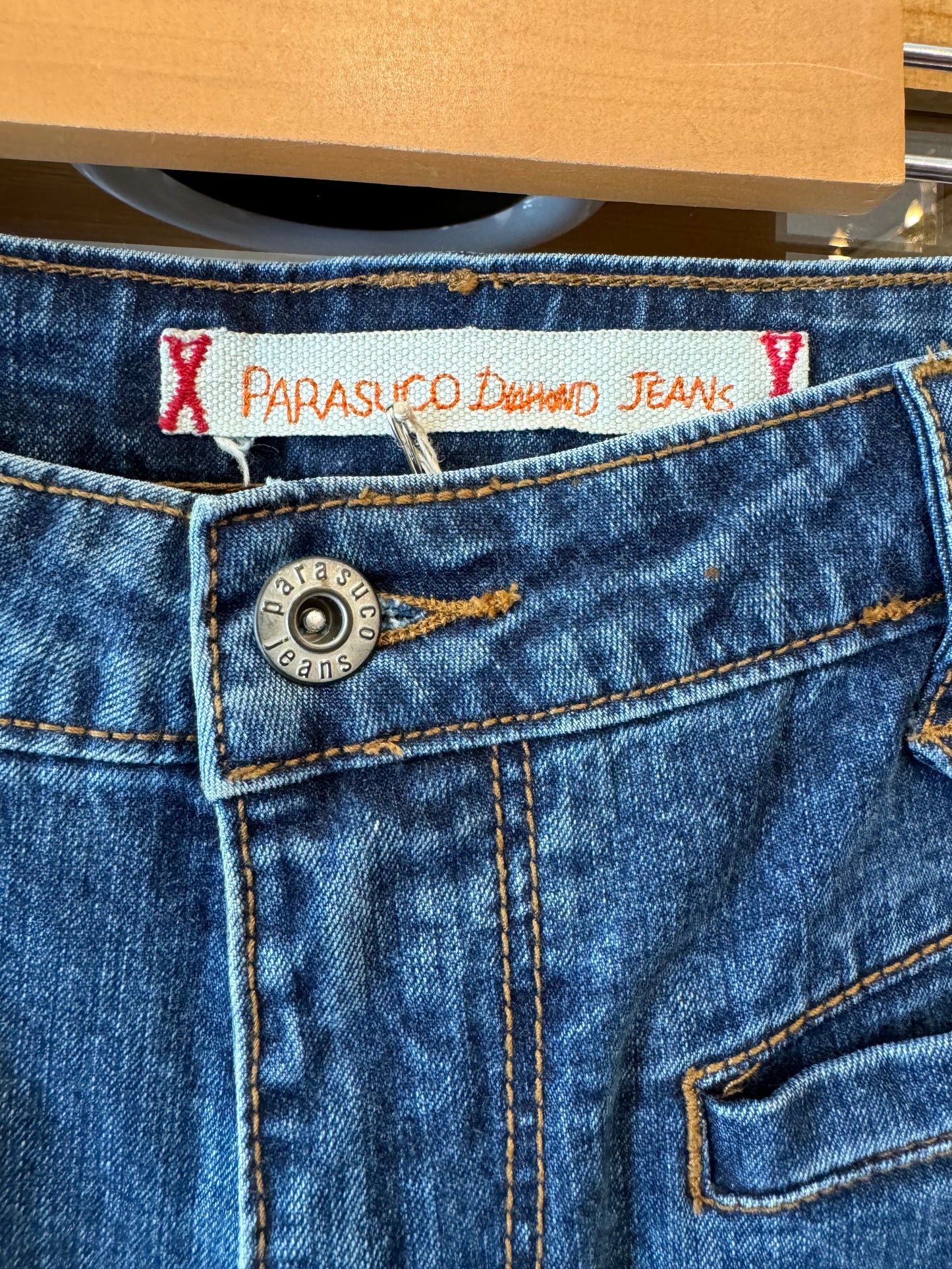 Y2K Parasuco Jeans with Full-Length Snaps