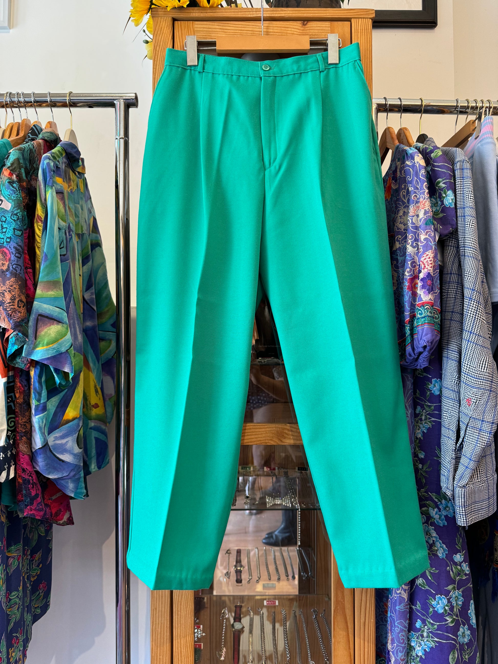 1980s High-Waisted Trousers (M)