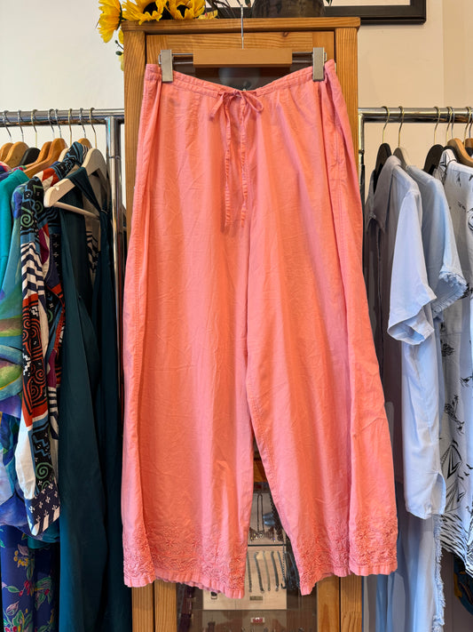 Y2K Wide-Leg Cotton Trousers (M)