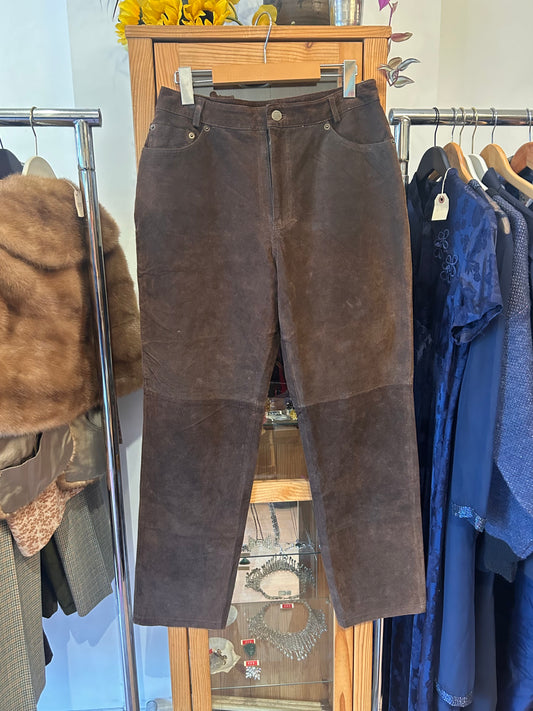 1990s Suede Trousers