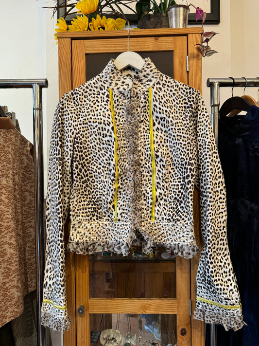 Roberto Cavalli Leopard Print Jacket