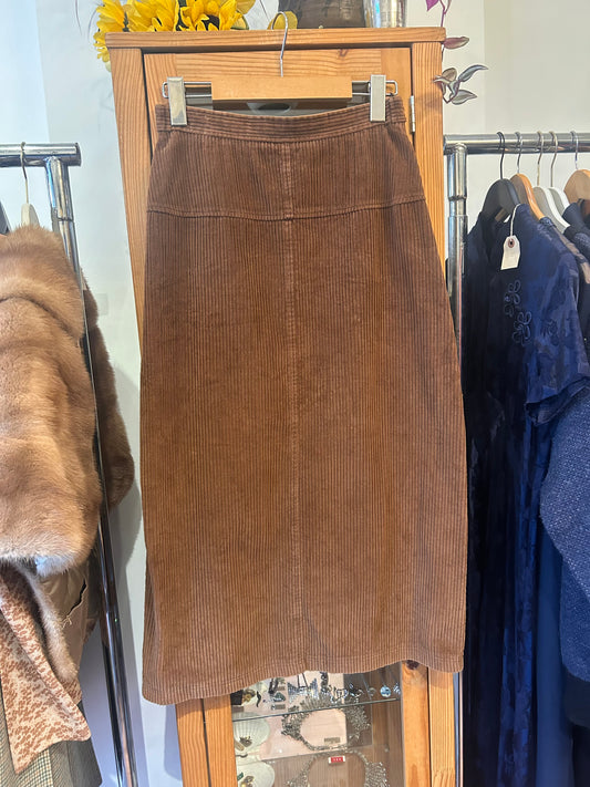 1980s Corduroy Skirt