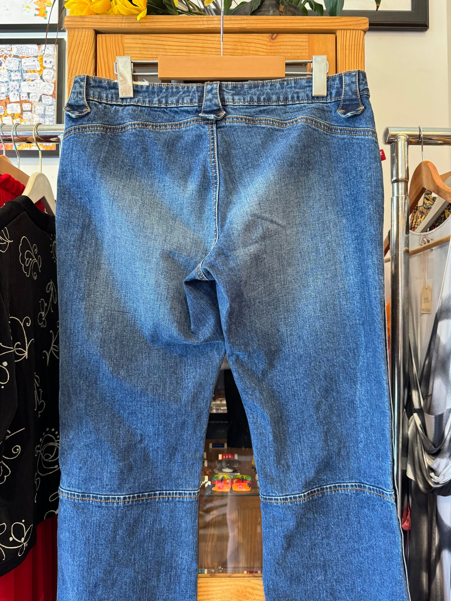 Y2K Parasuco Jeans with Full-Length Snaps