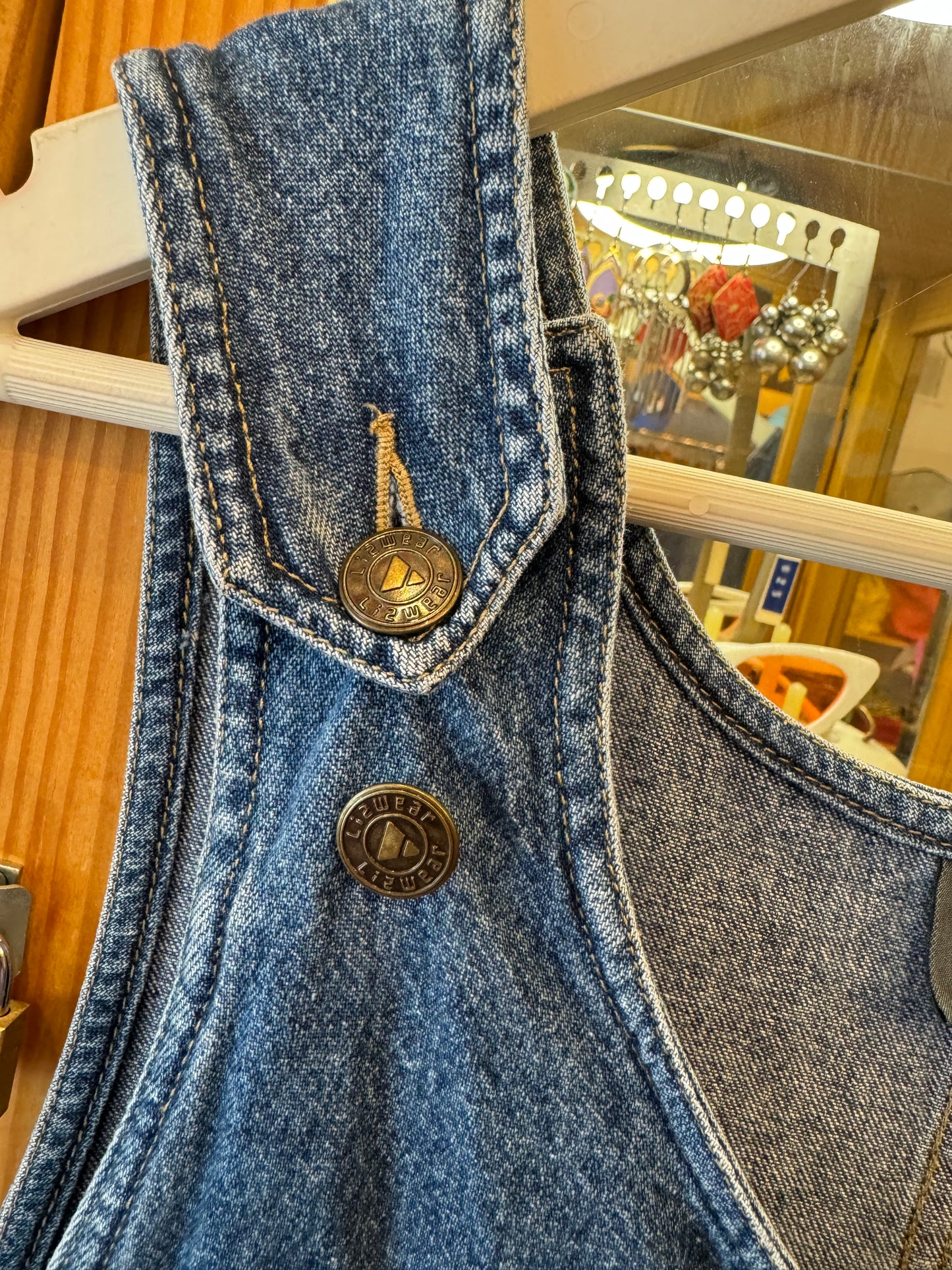 1990s Liz Claiborne Denim Overalls