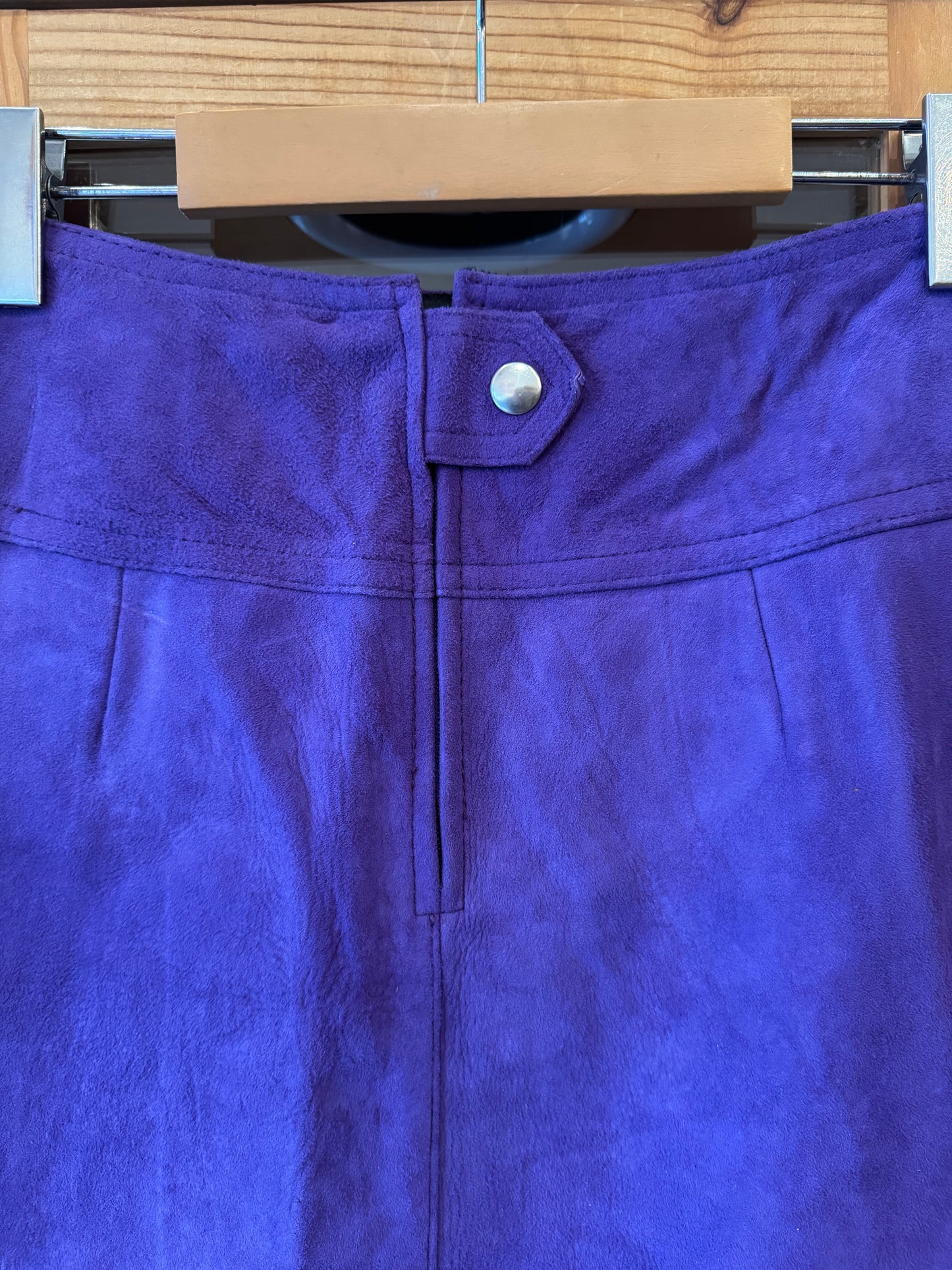 1960s Purple Suede Mini Skirt