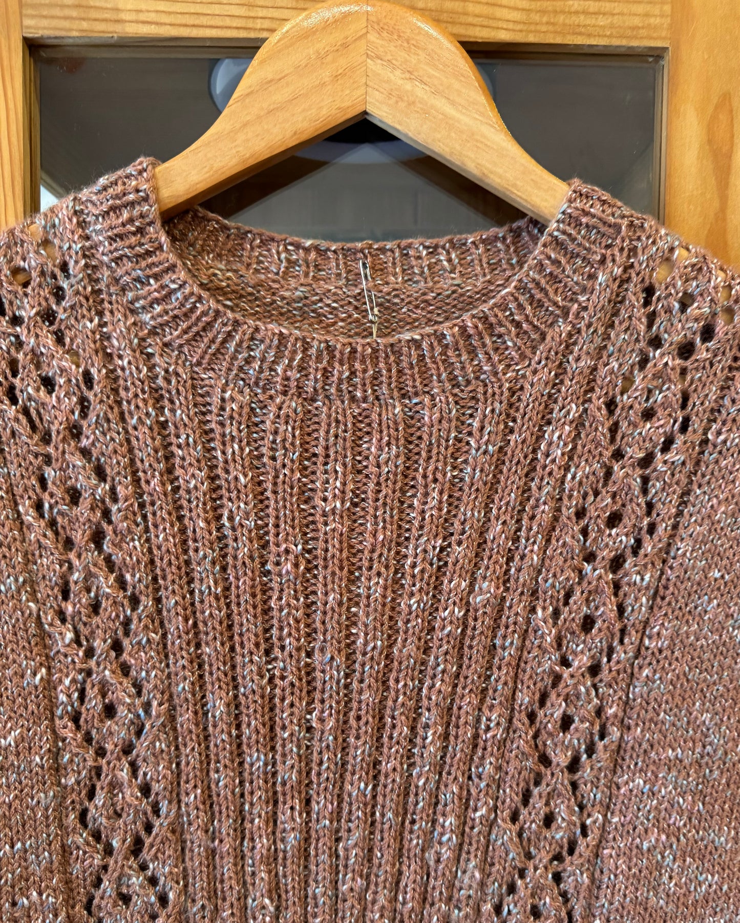 1980s Hand Knit Short Sleeve Sweater