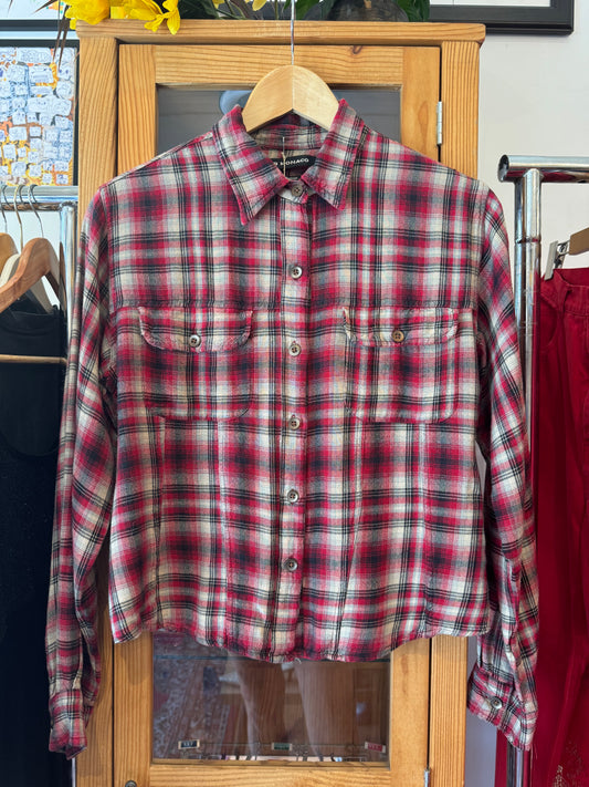 Club Monaco 1990s Club Monaco Plaid Shirt  (L)