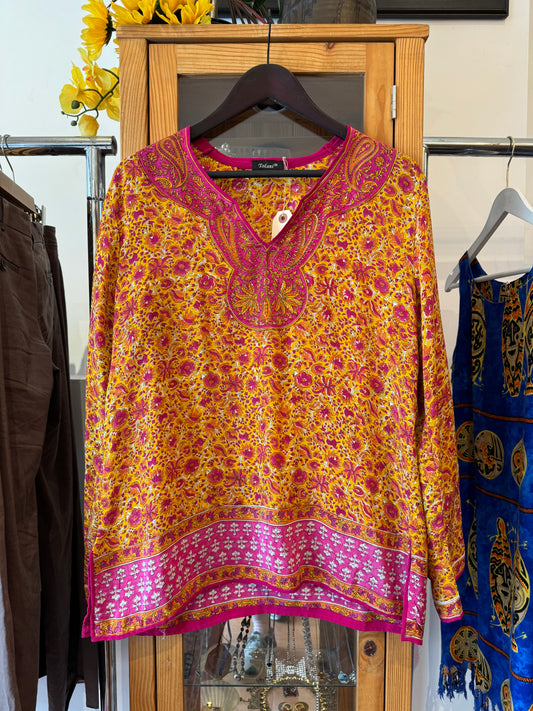  Contemporary Silk Tunic (L)