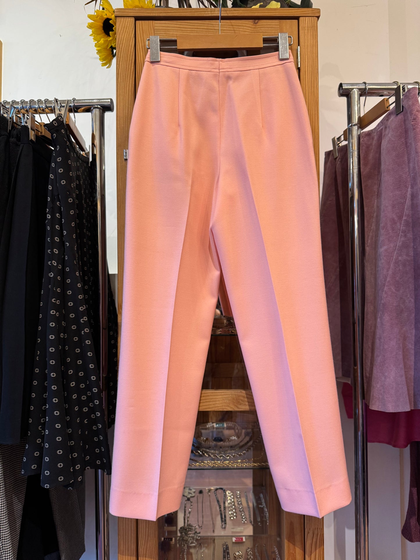 1980s High-Waisted Pleated Trousers (XS)