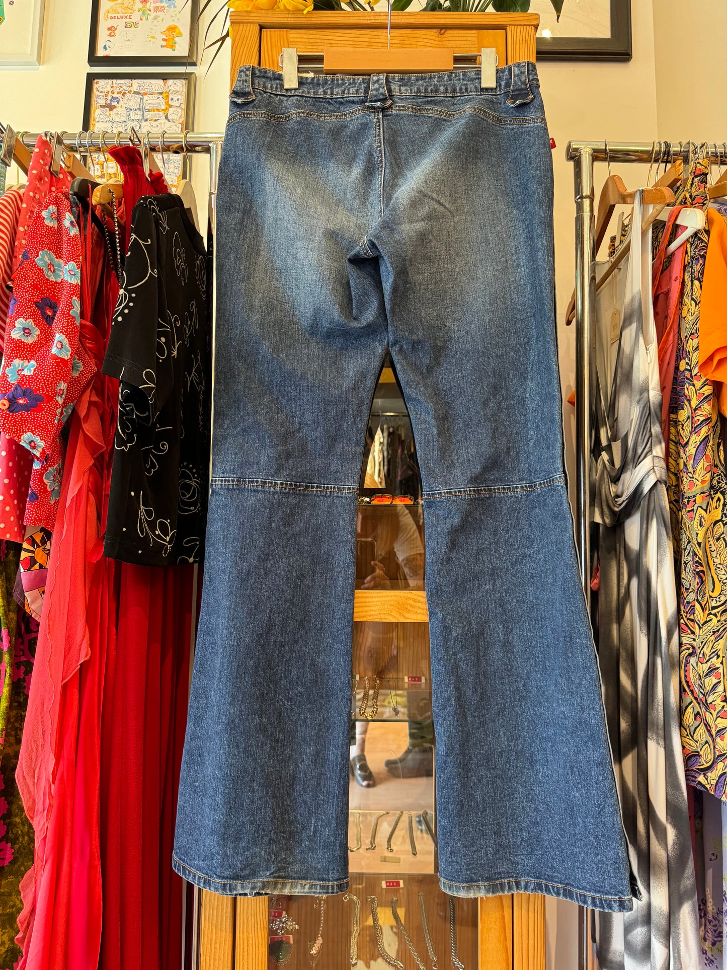 Y2K Parasuco Jeans with Full-Length Snaps