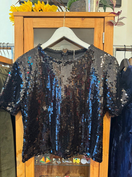 1990s Sequinned Tee (M)