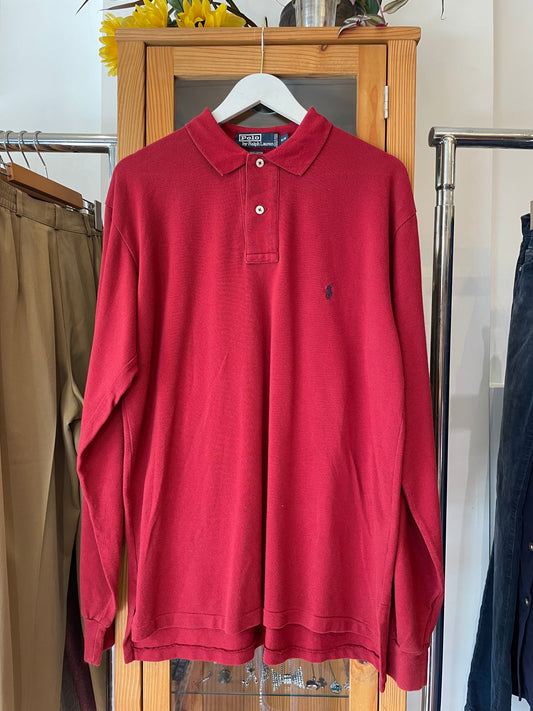 1980s Polo by Ralph Lauren Long Sleeve Top (XL)