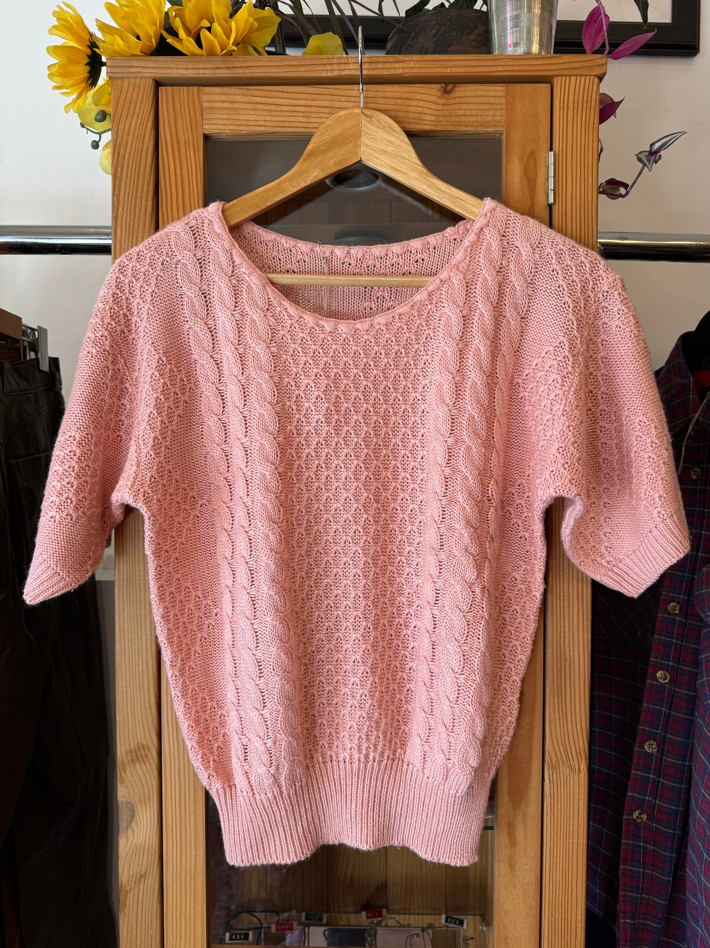 1980s Short Sleeve Sweater (M)