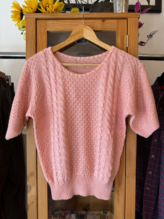 1980s Short Sleeve Sweater (M)