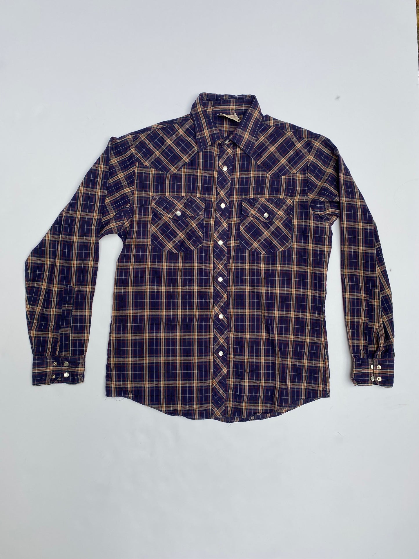 1980s Western Style Button-Up (M)