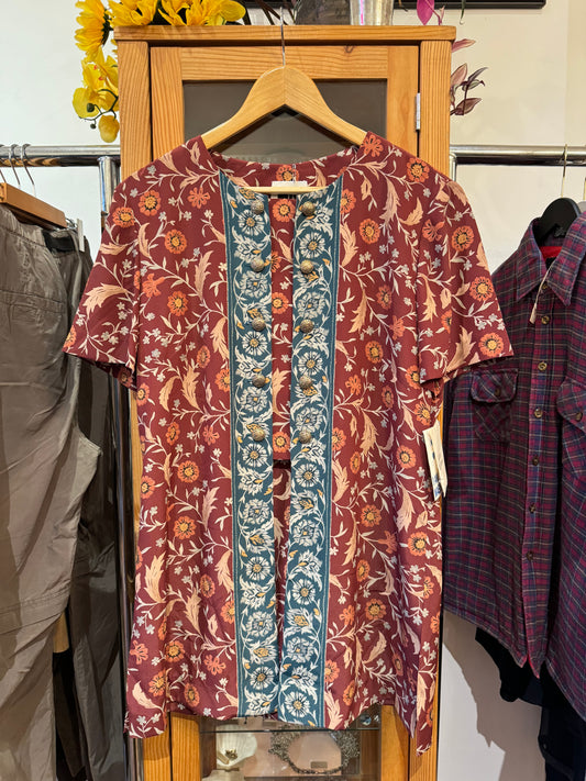 1990s Patterned Tunic (M)