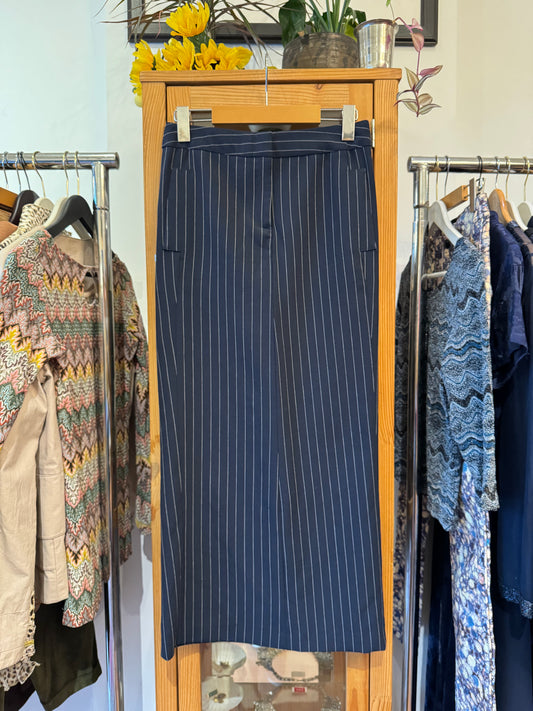 1990s  Pin-Striped Pencil Skirt (S)