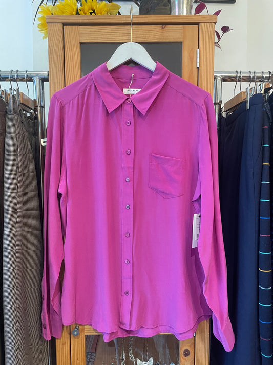  Edition Femme Mulberry Pink Silk Shirt (M)