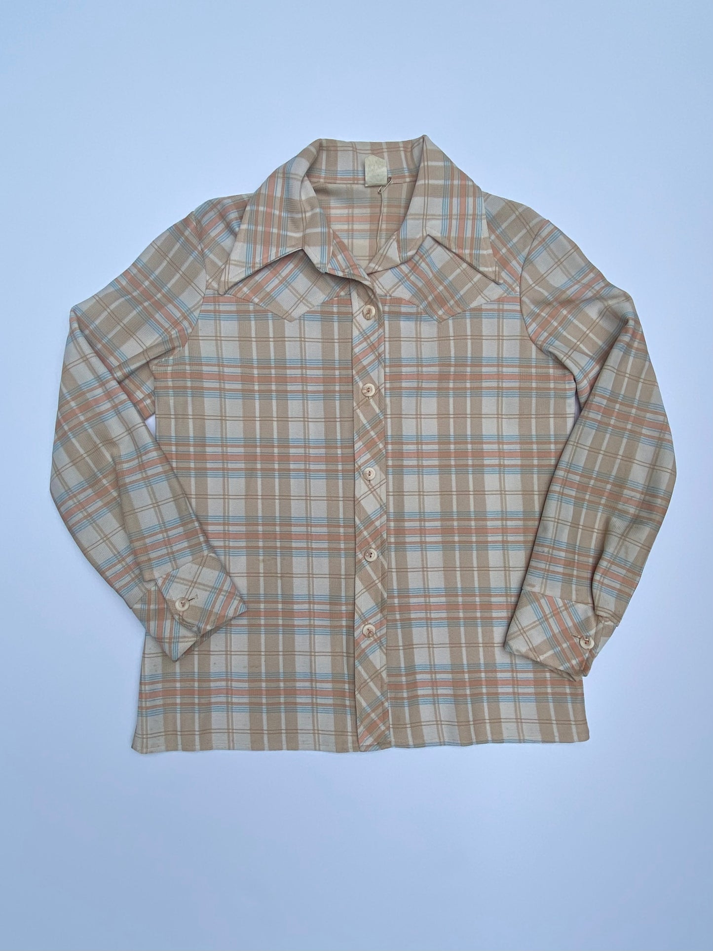 1970s Thick Button-Up Shirt (M)
