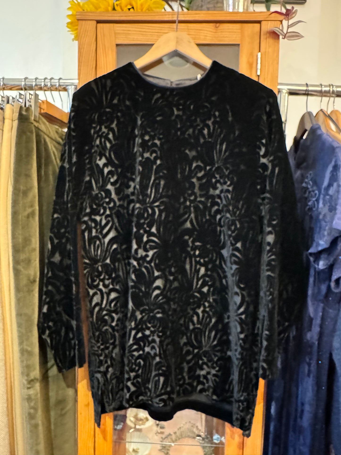 1980s Velvet Tunic  (L)